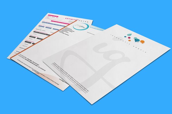 impression lettres à entête, dossier, courrier personnalisé, chemises